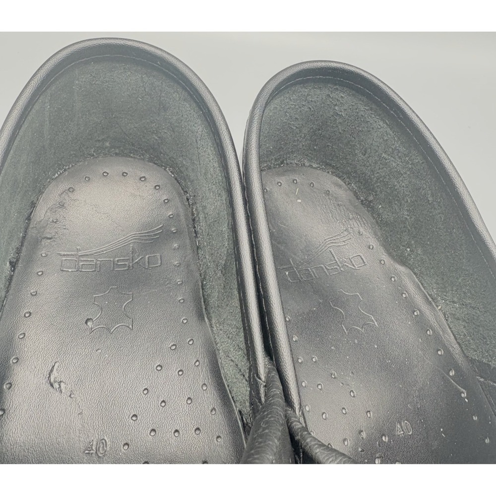 Dansko Clog Womens EU 40 Wide US 9/9.5 Black Leather Professional Nursing *Read - Picture 9 of 10